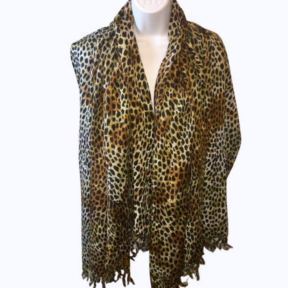 Unity Trading Hawaii Leopard Animal Print Sarong Wrap Scarf